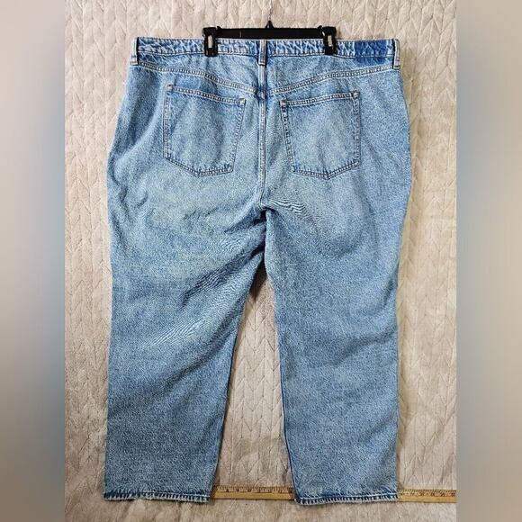 Abercrombie & Fitch Curve Love Loose Jeans Womens 24 37" Light Wash High Rise - Picture 10 of 10